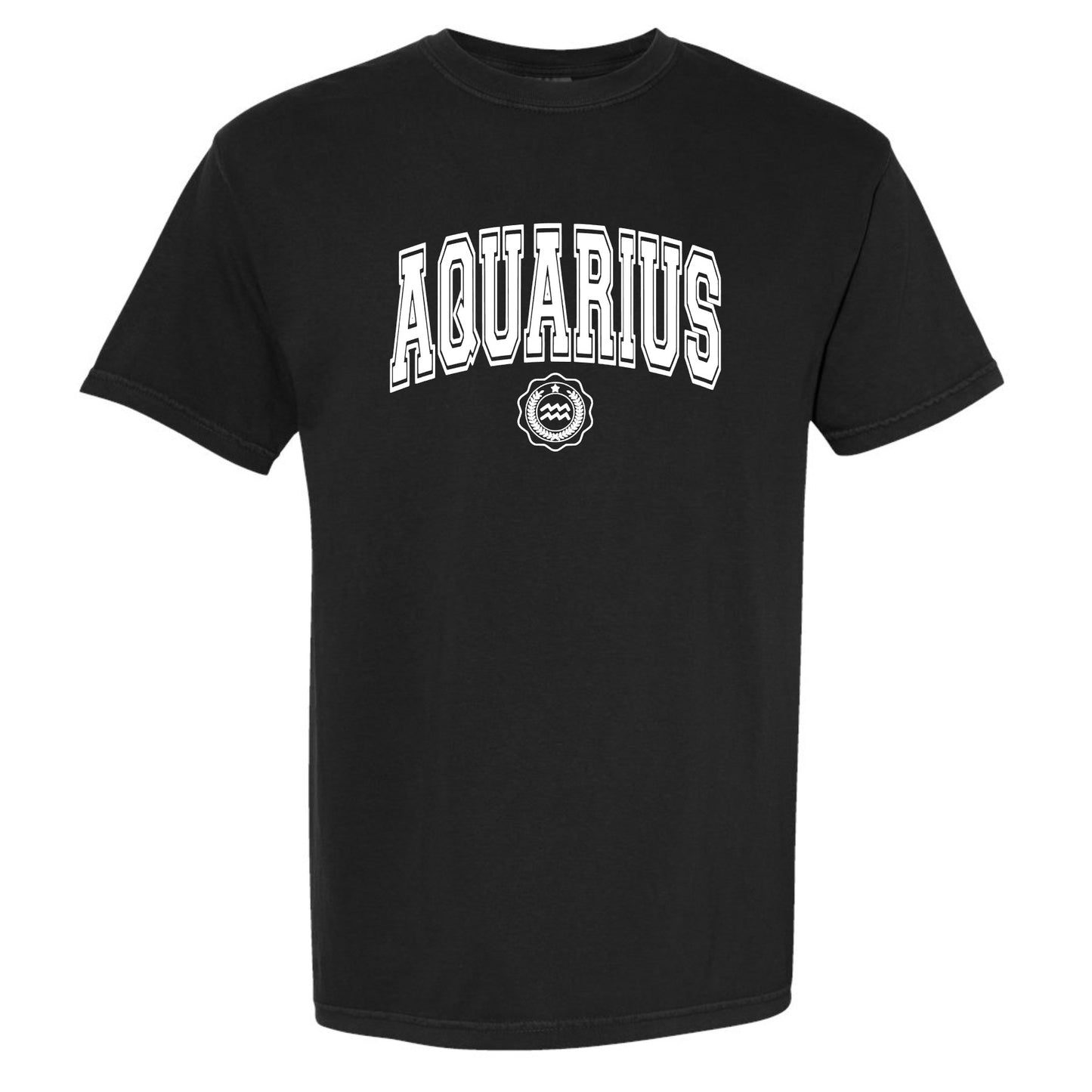 Aquarius Collegiate Zodiac Short Sleeve Tee