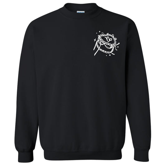 Capricorn Zodiac Vintage Heart Cake Crewneck