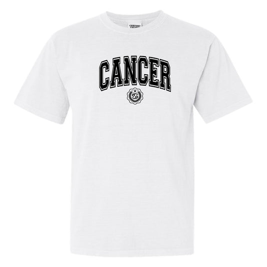 Cancer Collegiate Zodiac Short Sleeve Tee
