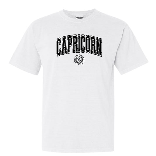 Capricorn Collegiate Zodiac Short Sleeve Tee